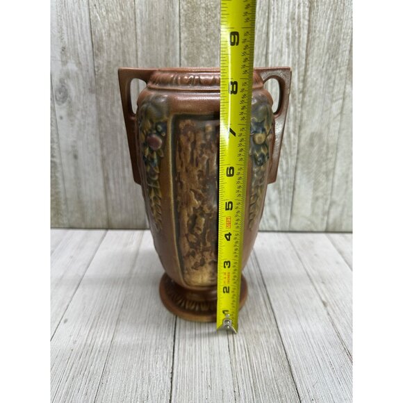 Vtg Roseville USA Art Pottery Florentine 231-8" Vase - Stamped R Mark 1924 - Picture 9 of 14